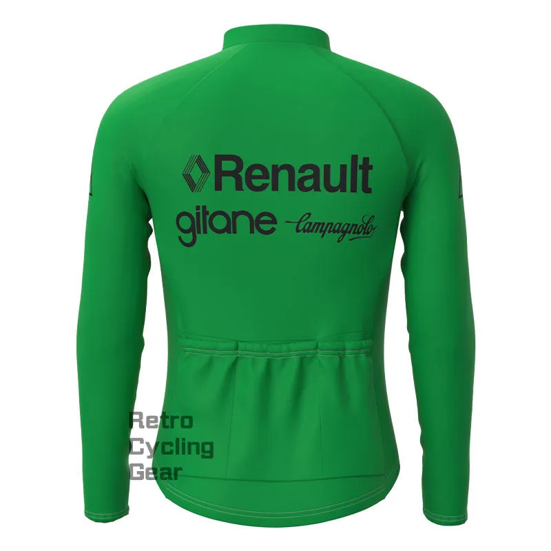 Renault Green Fleece Retro Cycling Kits