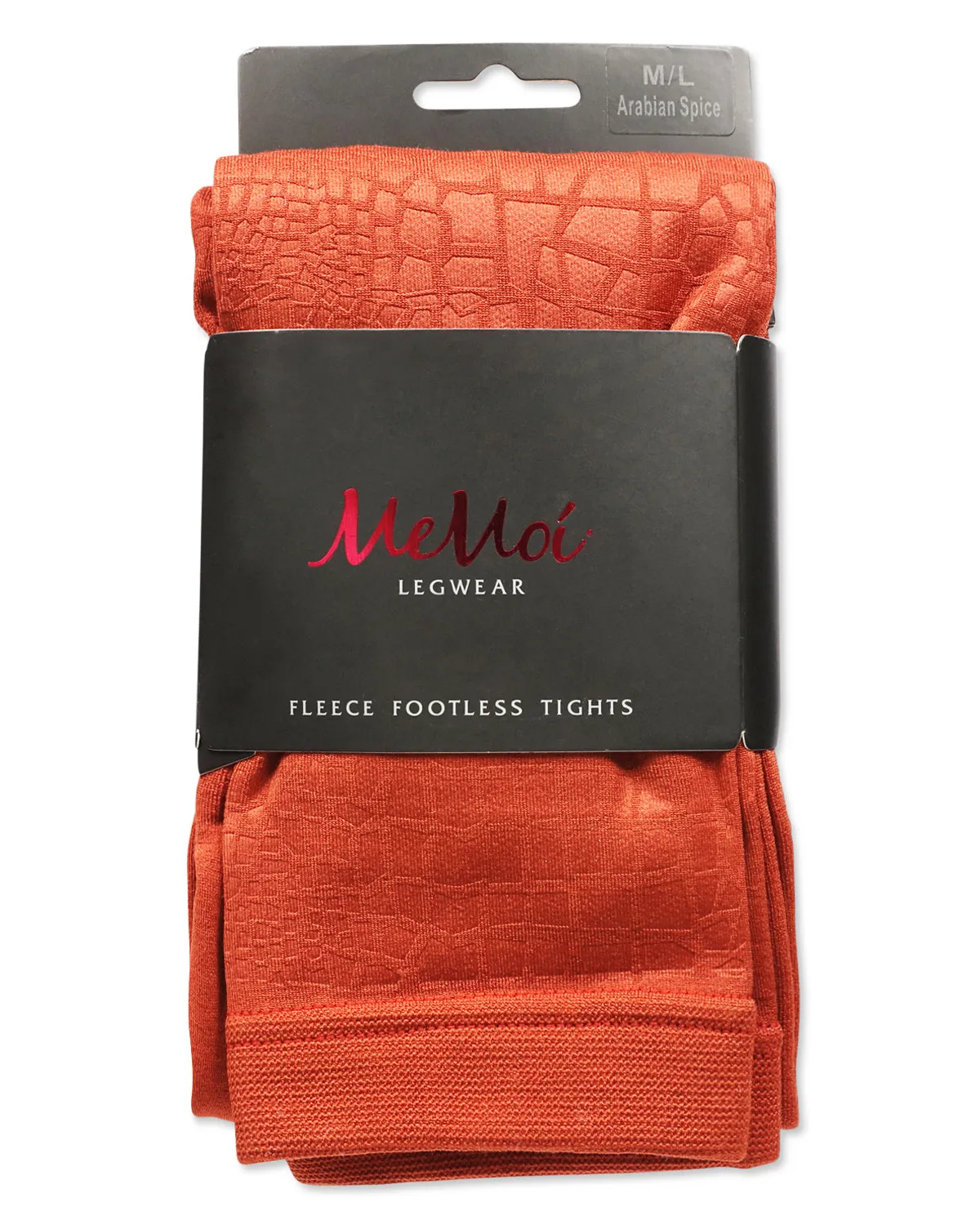 Women's Snakeskin Fleece Lined Footless Winter Tights